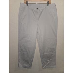 L.L. Bean Women's Favorite Fit Regular Khaki Capri Pants, Size 16